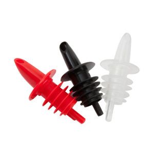 Red Economy Freeflow Plastic Pourer - Pk 10