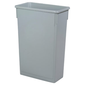 Grey slim recycling bin 87 litre
