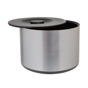 Plastic Ice Bucket Brushed – Aluminium Effect