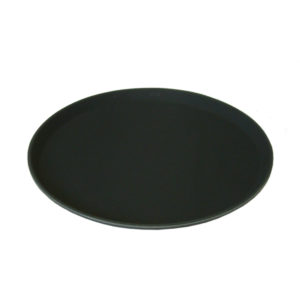 black non slip tray round