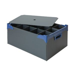 Glassware storage boxes holds 15 with lid