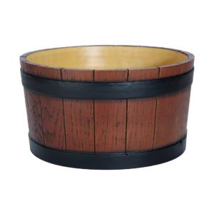 Barrel End Ice Tub – Wood Grain