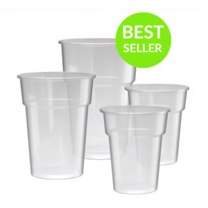 Disposable Half Pint Glass 10oz CE x 1000