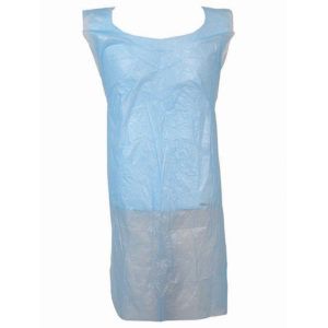 Blue Plastic Aprons x 100