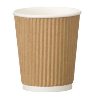 Triple Wall Ribbed Kraft Hot Cups 12oz x 500